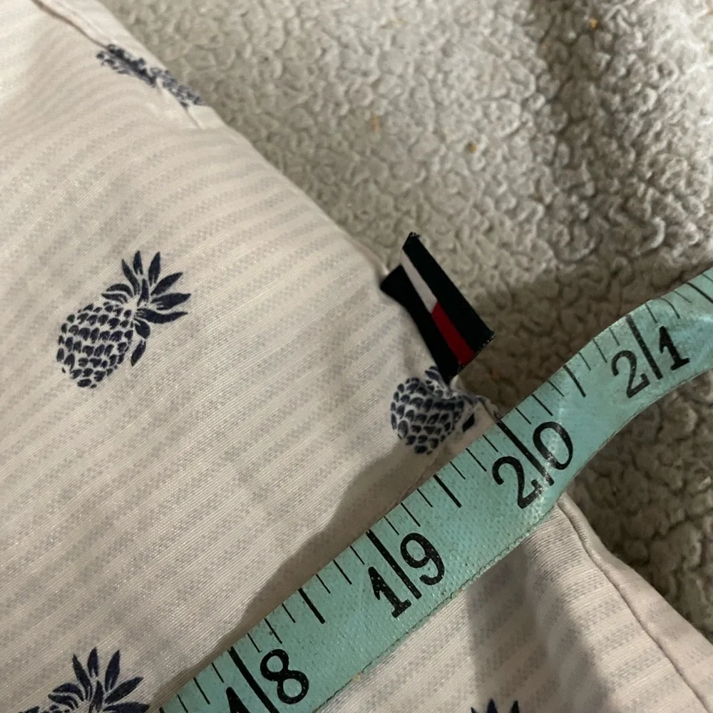 Tommy Hilfiger Pillow Cases Blue Pineapple Print - Picture 6 of 6